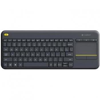 Logitech K400 Plus Teclado Inalámbrico con Touchpad Negro Layout Italiano