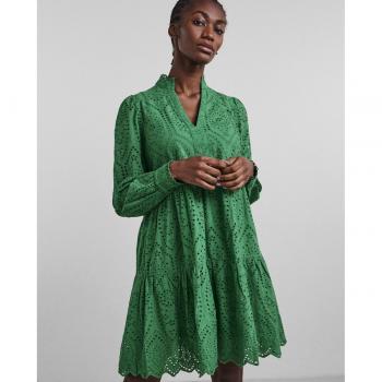 Vestido corto cuello pico 100% algodón orgánico