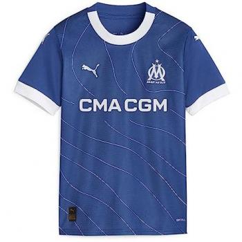 Puma Camiseta De Manga Corta Junior Segunda Equipación Olympique Marseille 23/24, Unisex Infantil, Azul