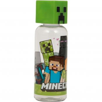 Botella de Agua Plástica 3D Minecraft Licenciada 560 ML Verde