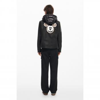 Chaqueta de mujer combinada con capucha Desigual Mickey Mouse