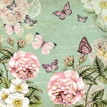 Ambiente servilletas de Cena/Fiesta ca.33x33 Botanical Green - Perfetto como Regalo