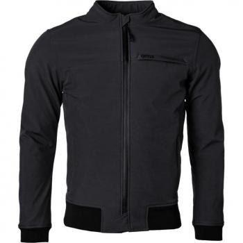 GMS Chaqueta de Moto Metropole WP Negra - Chaqueta textil impermeable para motocicletas, color negro, talla 5XL