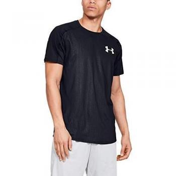Under Armour Mk1 Emboss Camisa Manga Corta, Hombre, Negro, XL