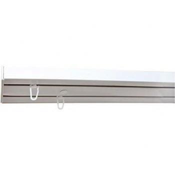Juego completo Homestore riel de cortina de 2 unidad Blanco diferentes longitudes, Weiß, 2-lauf 180cm