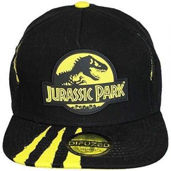 Difuzed Jurassic Park Ripped Snapback Gorra de béisbol, Negro, Talla única para Hombre