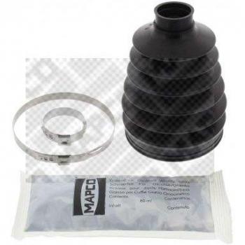 MAPCO Juego de fuelles para árbol de transmisión CV-joint boot 18608, incluye dos fuelles, abrazaderas y es compatible con múltiples modelos de vehículos