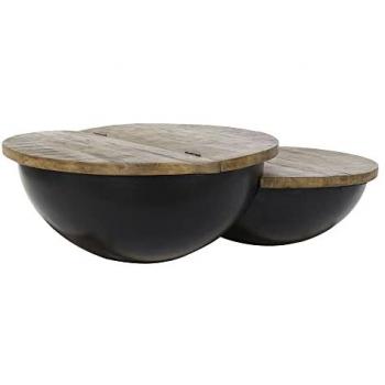 Mesa de Centro DKD Home Decor de Madera y Metal, 114 x 76 x 33 cm