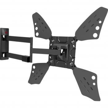Barkan full motion curvedflat tv wall mount for 32 70 screens up to 88 lbs metallic black 3400lb