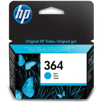 Cartucho de tinta original HP 364 cian CB318EE#BA3 - Tipo: Cartucho de tinta, Color: Cian, Compatibilidad: Impresoras HP, Rendimiento aproximado: 300 páginas, Tecnología de impresión: