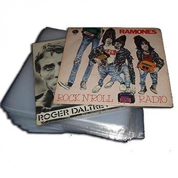100 Fundas Blandas DE PLASTICO para Discos DE Vinilo Singles 7