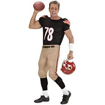 Disfraz de Jugador de Fútbol Americano - Talla M, Incluye Camiseta y Pantalones Rellenos