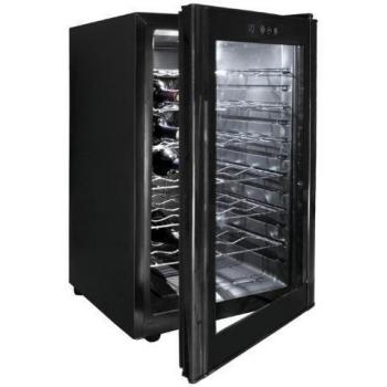 Lacor - 69175 - Armario refrigerador 28 Botellas Black Line 70w 65Litros