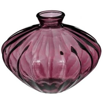 Jarrón Candy de vidrio reciclado rosa - H14 cm - Atmosphera Créateur D'Intérieur
