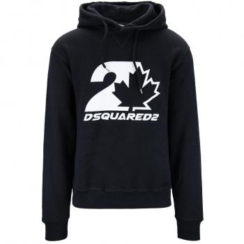 Dsquared2 Men's Black Printed Hoodie Size M