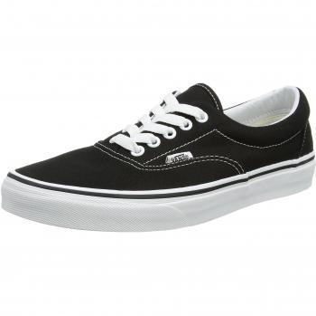 Vans Unisex Adults Era Classic Canvas Low-Top Trainers, Black, 5 UK