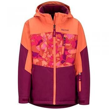 Marmot Girl'S Elise Chaqueta, Niñas, Purple Berry/Nasturtium, Large