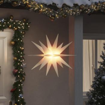 Lámpara de Navidad con LED Plegable 100 cm Color Blanco y Rojo