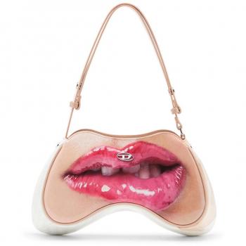 Diesel Women's Play Shoulder Bag in White | Size UNI | X09100P6019H7724