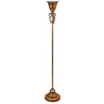 Candelabro de Metal Dorado 17 x 100 x 17 cm