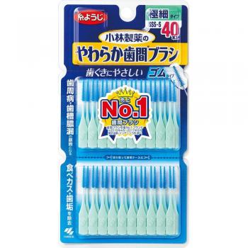 Kobayashi Pharmaceutical Soft Interdental Brush I-Shaped SSS-S 40pcs