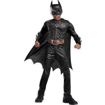 Rubies - Disfraz Infantil Deluxe Batman Black Line DC Cómics Warner Bros