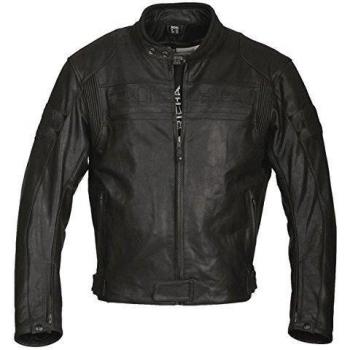 1HE2100/56 - Richa Heritage Leather Motorcycle Jacket 56 Black
