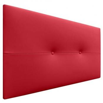 Cabecero de Cama Tapizado en Polipiel Rojo AQUALINE Pro 110cm (Camas 80/90/105)