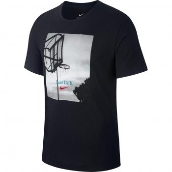 Nike M Nk Dry tee Hoop JDI Camiseta, Hombre, Black/University Red, XL