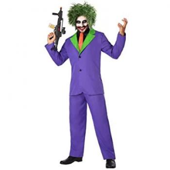 Disfraz Payaso Violeta Adulto XL Joker Morado Asesino