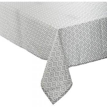 Mantel Antimanchas Geométrico Gris 140x240 cm Etnik