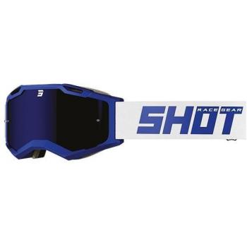 Gafas de motocross Shot Iris 2.0 Solid - Blanco Azul (Tamaño Único)
