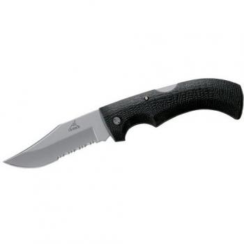 Gerber Gator, Serrated, Clip Point Lockback Knife, 420Hc Stainless Steel #06079