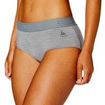 Odlo Suw Panty Natural Merino War Mujer, Gris y Negro, Extra-Small