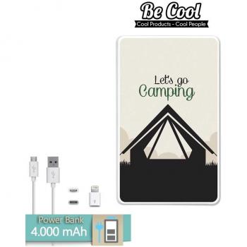 Becool® - Batería Externa Power Bank 4000 mah + Gratis 1 cable USB-MicroUsb