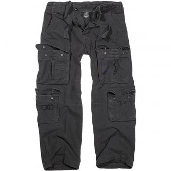 Brandit Men's Pure Vintage Cargo Pants - Black - S to 7XL