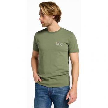 Camiseta de hombre Lee Wobbly Mercantile verde de manga corta