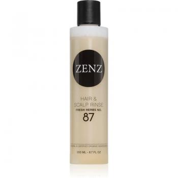 ZENZ Hair & Scalp Rinse no. 87 - Cuidado Intensivo Para Renovar El Cuero Cabelludo, 200 ml, Scent of Herbs, Extractos de Plantas y Frutas, Remueve Productos Residuales