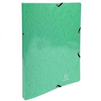 Carpeta de anillas Exacompta Iderama, mecanismo de 2 anillas, tamaño A4, color verde oscuro, 15 mm