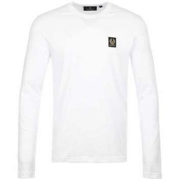 Belstaff Men's Long Sleeve T-Shirt - White - Size XL