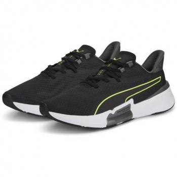 PUMA PWRFrame TR, Zapatillas de gimnasio, Hombre, Puma Black-CASTLEROCK-Lime Squeeze, 41 EU