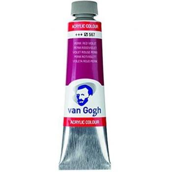 Pintura Acrílica Fina 40 ml - Rojo Violeta Permanente - 567