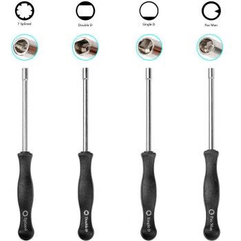 OxoxO Carburador Ajuste de Herramientas 2 Cycle Motor carbure Tor Adjusting 4 Pieces Set splined X1, Pac Man X1, Single D X1 and Double D X1