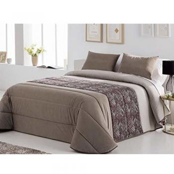 Antilo Fundeco - Edredón conforter EDIE Cama 135 Cm - Color Taupe