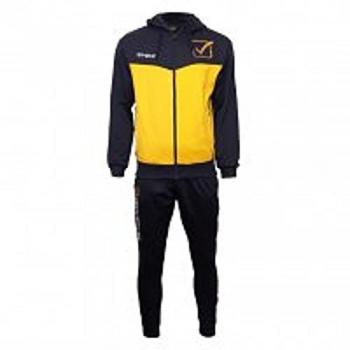 Givova Chándal Visa Melange con capucha Polarflex azul/amarillo Melange, talla 4XL