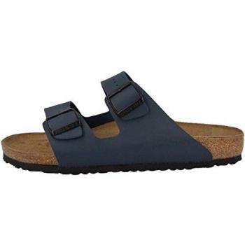 Birkenstock Arizona Birko-Flor Unisex Sandals - Navy Blue, Normal Fit