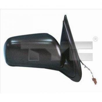 Espejo retrovisor TYC 324-0018 con carcasa negra, ajuste manual, vidrio convexo, diseño OEM y fácil instalación