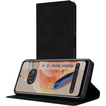 Funda Polipiel con Tarjetero para Xiaomi Redmi Note 12 4G - Negra