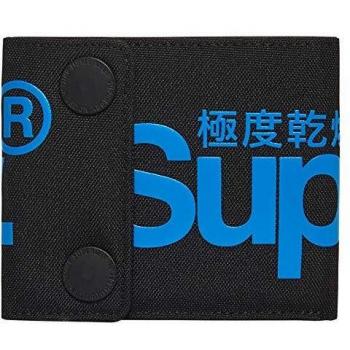 Superdry - Cartera con 2 popper en color negro