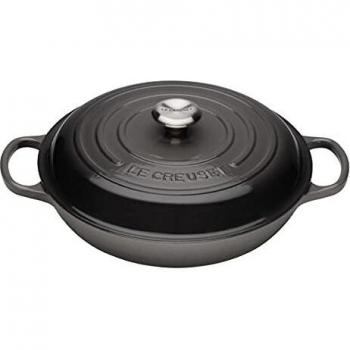 Cacerola Baja de Hierro Fundido Le Creuset 26cm Color Flint